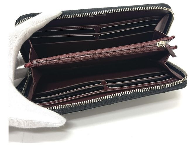 Chanel Matelassé Coco Mark langes Portemonnaie Schwarz - Ansicht 11