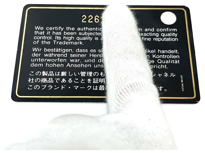 Chanel Matelassé Coco Mark langes Portemonnaie Schwarz - Ansicht 17
