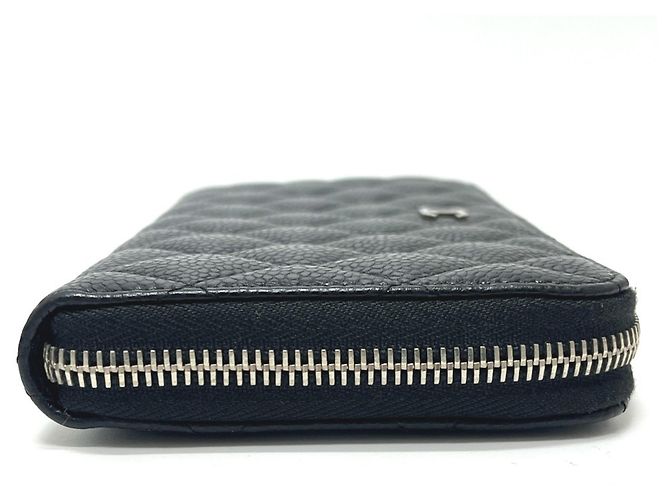 Chanel Matelassé Coco Mark langes Portemonnaie Schwarz - Ansicht 4