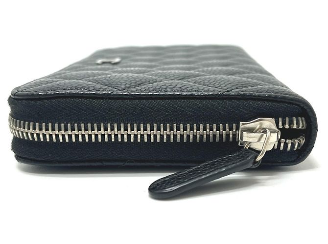 Chanel Matelassé Coco Mark langes Portemonnaie Schwarz - Ansicht 5