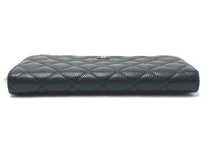 Chanel Matelassé Coco Mark langes Portemonnaie Schwarz - Ansicht 6