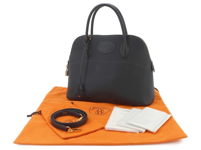 Hermès Borsa Hermes Bolide 31 in Blue Indigo - vista 2