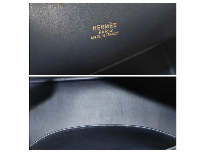 Hermès Borsa Hermes Bolide 31 in Blue Indigo - vista 8