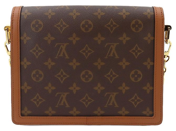 Bolsa de Ombro Louis Vuitton Monogram Reverse Dauphine MM Marrom Monograma - vista 3