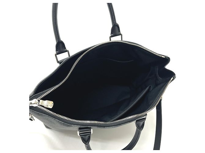 Borsa Louis Vuitton Anton in Damier Graphite Nero - vista 12