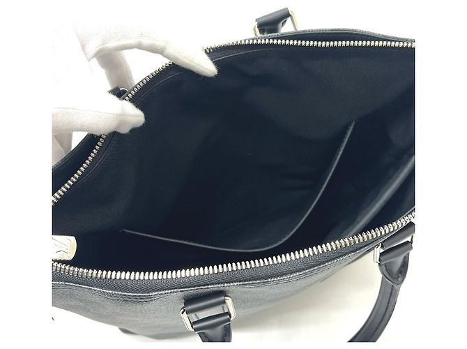 Borsa Louis Vuitton Anton in Damier Graphite Nero - vista 13