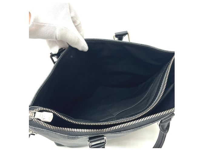Borsa Louis Vuitton Anton in Damier Graphite Nero - vista 14