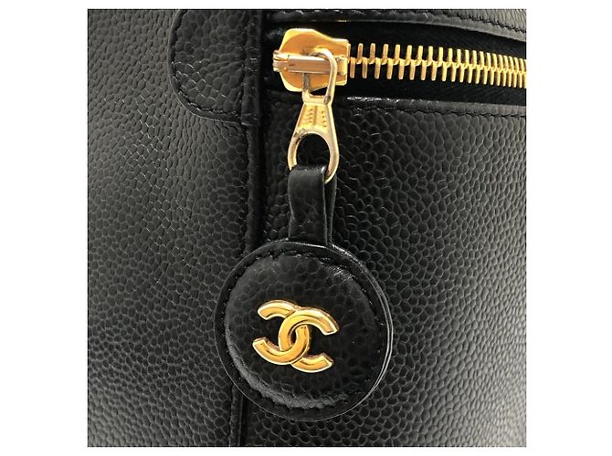 Chanel A01998 CC Coco Mark Vertical Vanity Bag Nero - vista 10
