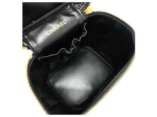 Chanel A01998 CC Coco Mark Vertical Vanity Bag Nero - vista 11