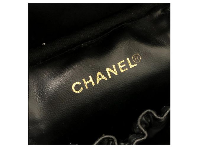 Chanel A01998 CC Coco Mark Vertical Vanity Bag Nero - vista 14