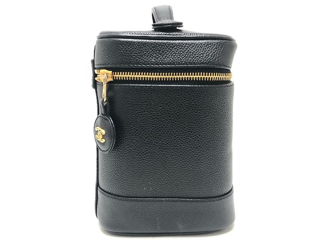 Chanel A01998 CC Coco Mark Vertical Vanity Bag Nero - vista 4