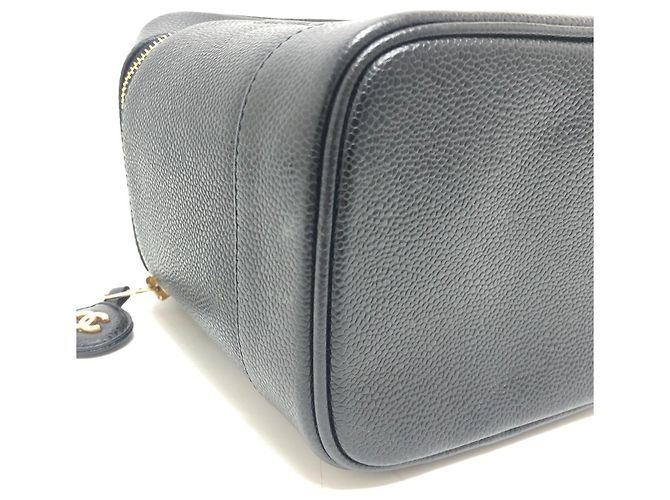 Chanel A01998 CC Coco Mark Vertical Vanity Bag Nero - vista 7