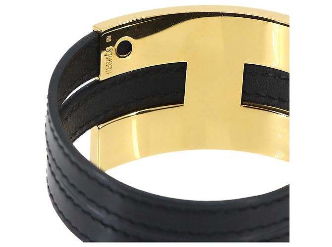 Hermès Bracciale Hermes Pousse Nero D'oro - vista 6