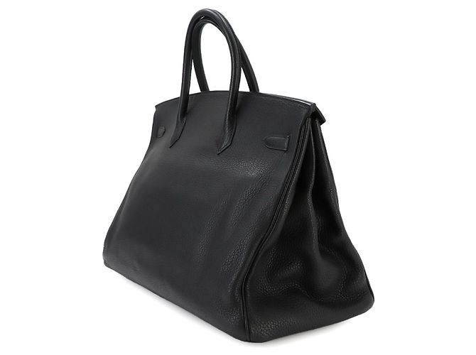 Hermès Borsa Hermes Birkin 40 in pelle Togo nera Nero - vista 3