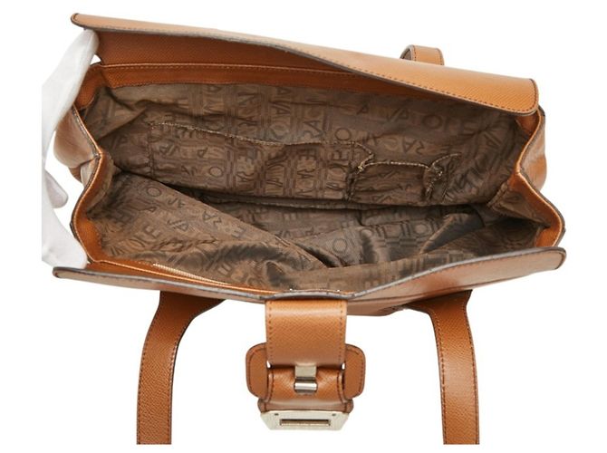 Borsa Tote Salvatore Ferragamo Gancini Marrone - vista 12