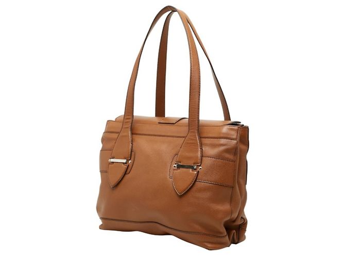 Borsa Tote Salvatore Ferragamo Gancini Marrone - vista 2