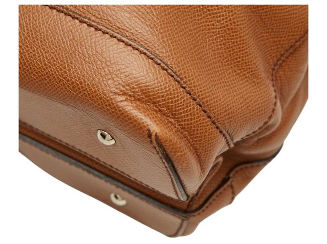 Borsa Tote Salvatore Ferragamo Gancini Marrone - vista 4