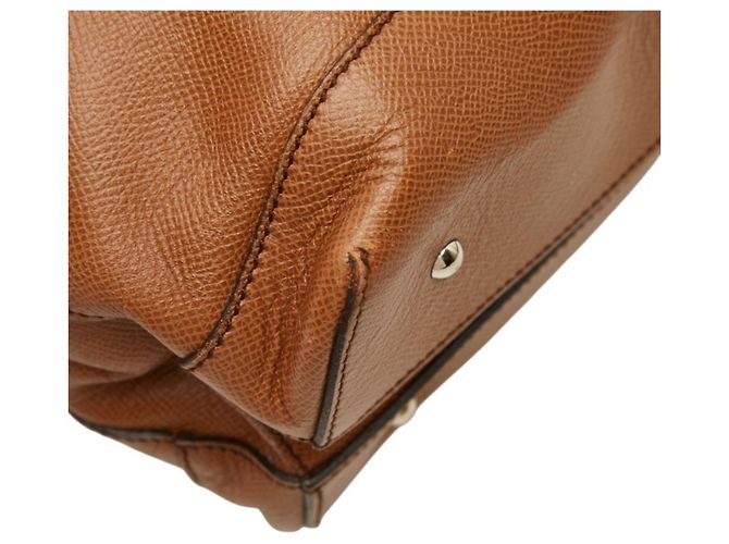Borsa Tote Salvatore Ferragamo Gancini Marrone - vista 7