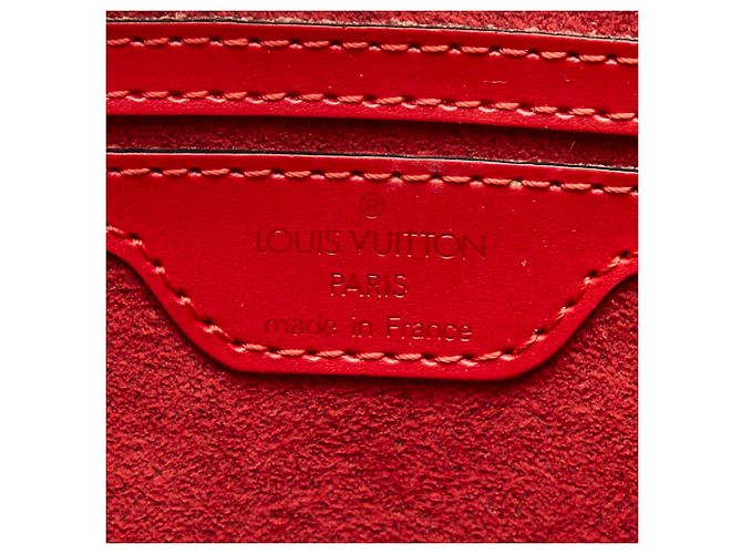 Borsa Louis Vuitton Epi Saint Jacques Rosso - vista 10