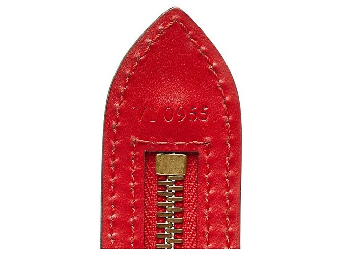 Borsa Louis Vuitton Epi Saint Jacques Rosso - vista 11
