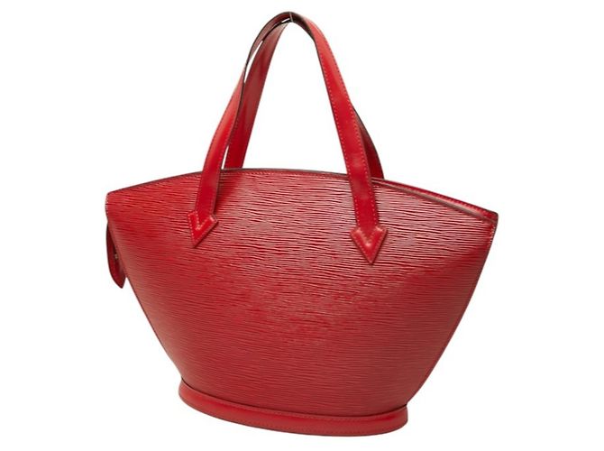 Borsa Louis Vuitton Epi Saint Jacques Rosso - vista 2