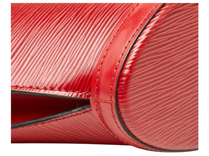Borsa Louis Vuitton Epi Saint Jacques Rosso - vista 5
