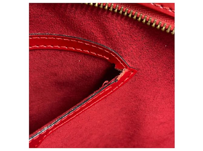 Borsa Louis Vuitton Epi Saint Jacques Rosso - vista 6