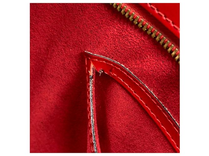 Borsa Louis Vuitton Epi Saint Jacques Rosso - vista 7