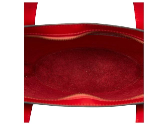 Borsa Louis Vuitton Epi Saint Jacques Rosso - vista 9