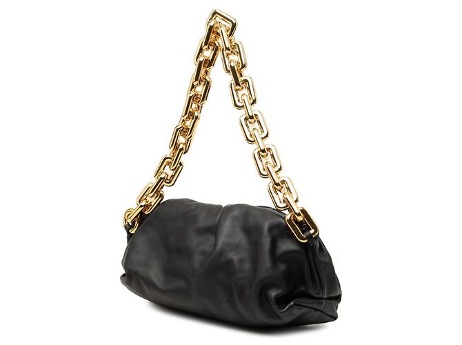 Borsa a pochette Bottega Veneta con catena nera Nero - vista 2
