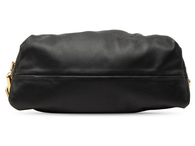 Borsa a pochette Bottega Veneta con catena nera Nero - vista 3