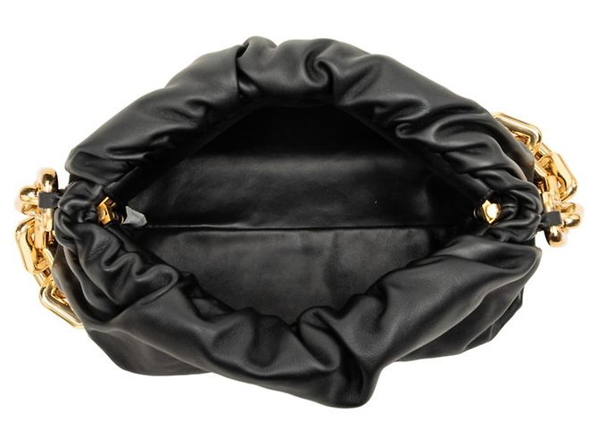 Borsa a pochette Bottega Veneta con catena nera Nero - vista 4