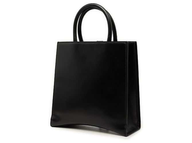 Borsa Balenciaga Hourglass B Logo Nero - vista 2