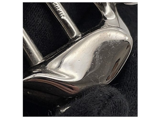 Hermès Charm per borsa Hermes Silver Padlock Pelican Argento - vista 8