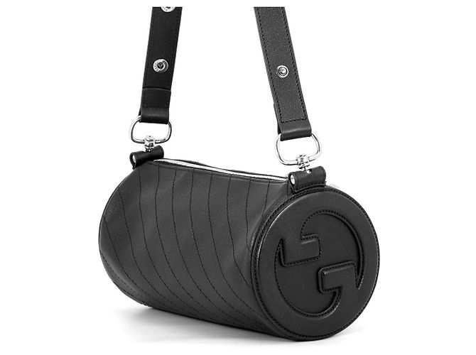 Borsa a tracolla piccola in pelle Gucci Blondie Nero - vista 2