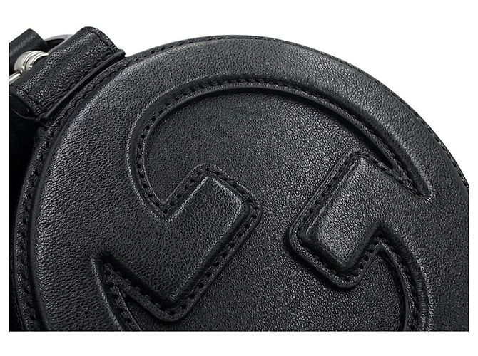 Borsa a tracolla piccola in pelle Gucci Blondie Nero - vista 8