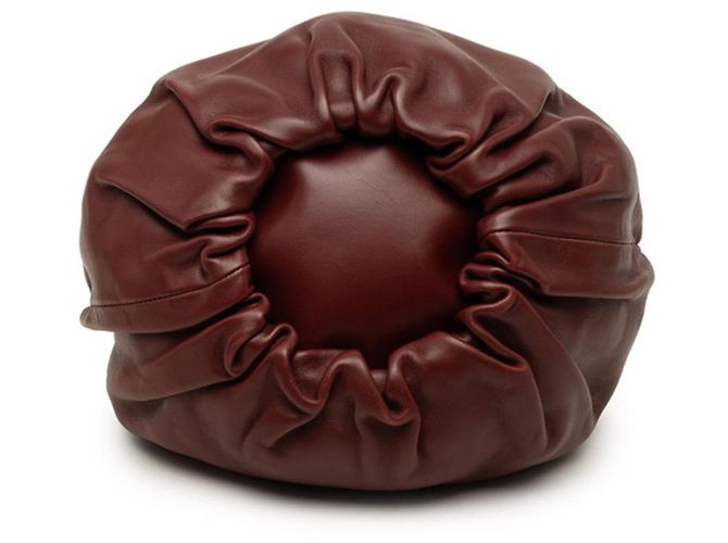 Borsa Loewe Anagram Bounce Rosso Bordò - vista 3