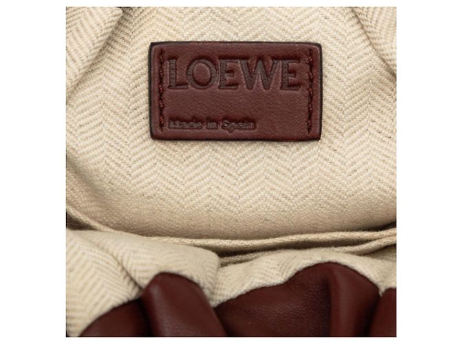 Borsa Loewe Anagram Bounce Rosso Bordò - vista 6