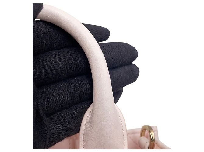 Borsa a mano Christian Dior Macro Cannage Book Tote Mini Rosa - vista 11