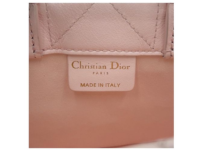 Borsa a mano Christian Dior Macro Cannage Book Tote Mini Rosa - vista 17