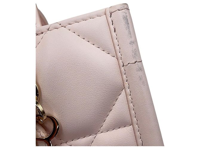 Borsa a mano Christian Dior Macro Cannage Book Tote Mini Rosa - vista 8