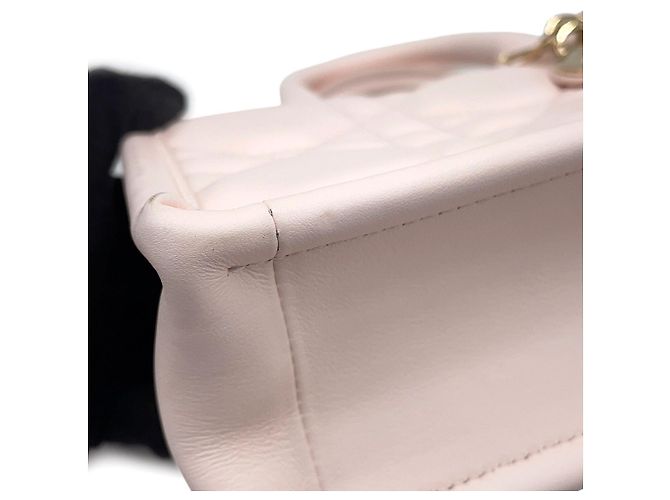 Borsa a mano Christian Dior Macro Cannage Book Tote Mini Rosa - vista 9
