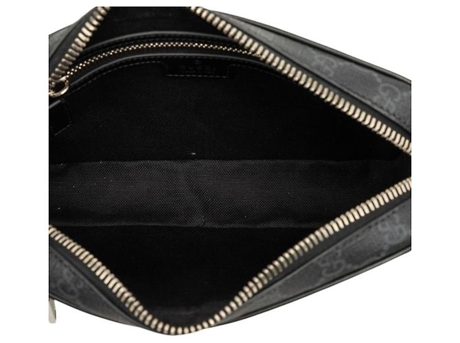 Borsa a tracolla Gucci GG Supreme - Pelle Gray Red Navy Marrone Rosso Blu navy - vista 4