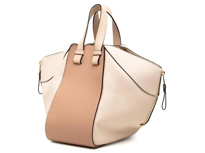Borsa Loewe Anagram Hammock Beige - vista 2