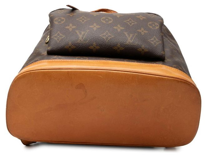Zaino Louis Vuitton Monogram Montsouris GM Marrone - vista 3