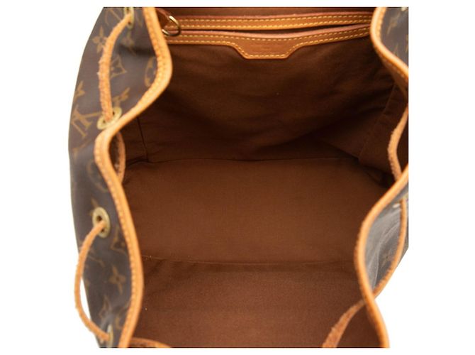Zaino Louis Vuitton Monogram Montsouris GM Marrone - vista 4