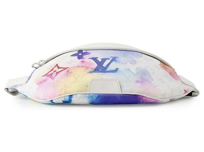 Louis Vuitton Monogram Watercolor Discovery Bumbag PM Bianco Multicolore - vista 3