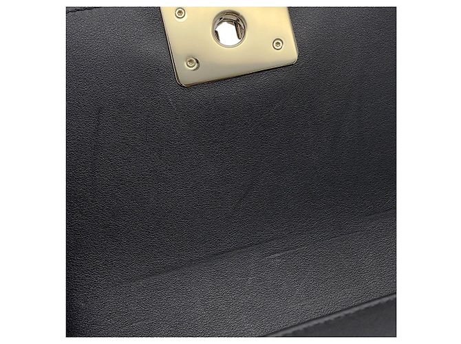 Borsa a tracolla Chanel Black Matelasse Nero - vista 11
