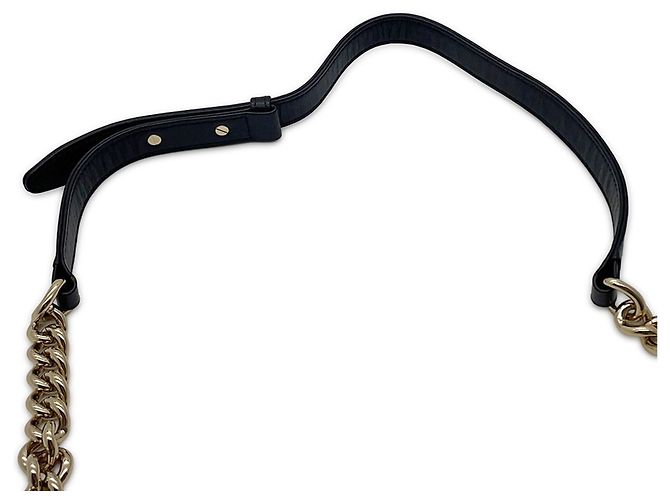 Borsa a tracolla Chanel Black Matelasse Nero - vista 13