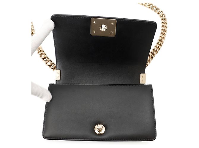 Borsa a tracolla Chanel Black Matelasse Nero - vista 6